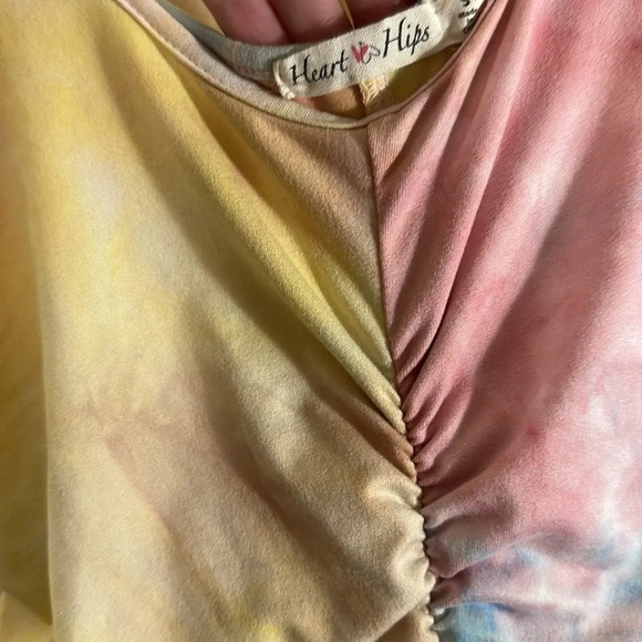 Ruched Tie Dye Romper - Picture 4 of 4